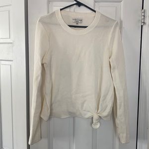 Madewell Texture and Thread side knot long sleeve size large